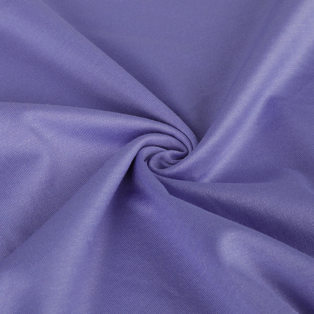 Jersey de lux ecologic, respirabil 10/90 Fabric de bumbac de mătase de mulberry