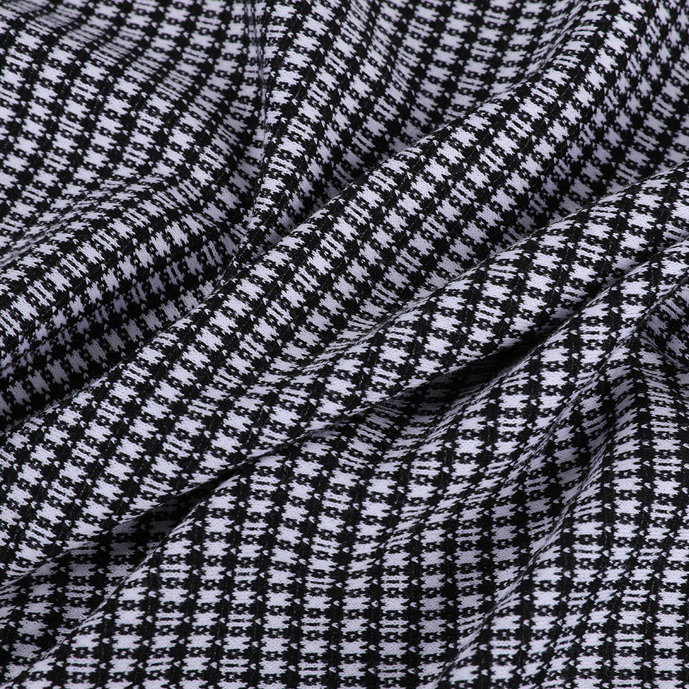 Jacquard moale și confortabil interblocat țesătură de lână tricotată pentru femei