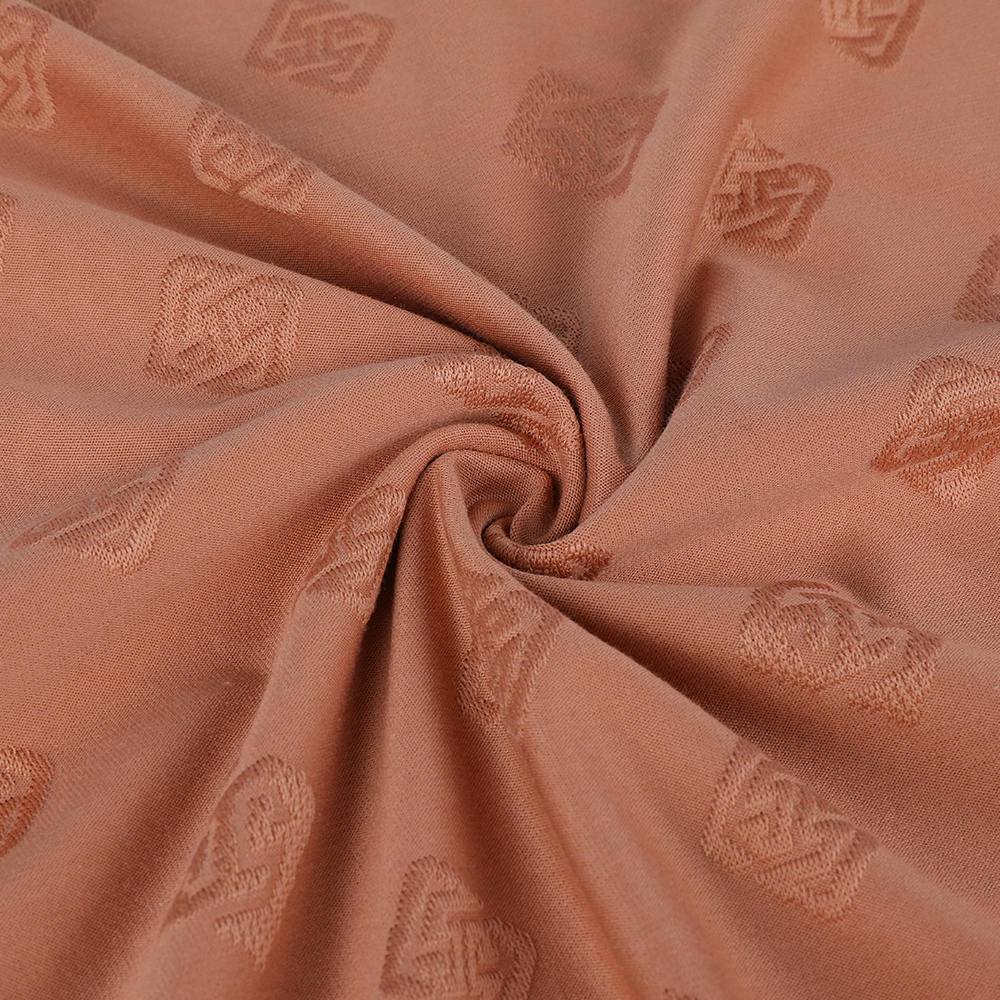 Transfer ecologic de buclă Jacquard 10/90 Fabric de bumbac de mătase Mulberry