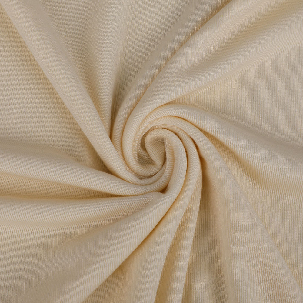 Rib moale pentru pielea spandex tencel mătase interioară uzură țesături vestimentare pentru femei tricotate
