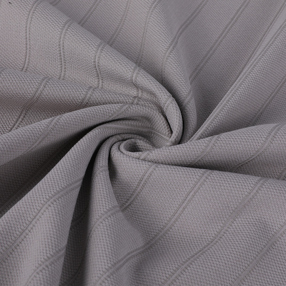 Absorbție dublă a umidității Jacquard și uscare rapidă din mătase anti-silk și poliester țesătură de agrement sportiv
